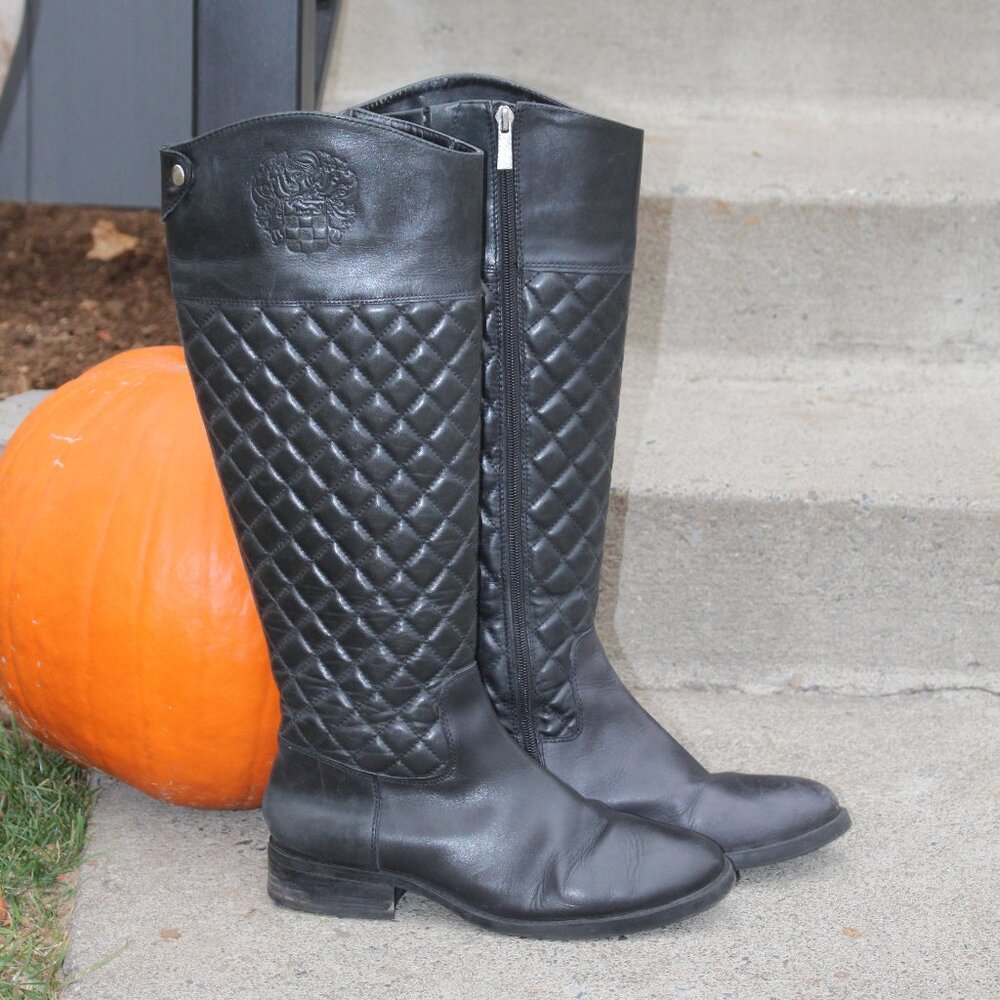 Vince Camuto Tall Quilted Riding Boots